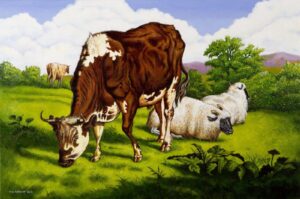 'Ox and Sheep' by Neil Baglow