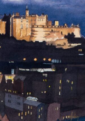 Edinburgh-castle-at night