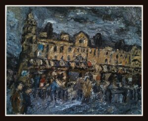 'Cavendish Street With Shoppers, Keighley' by Barry De More