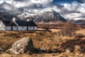 'Black Roof Cottage - Scottish highlands' by David Butler