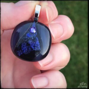 Purple Pendant with Swarovski<br/>by Sam Rowena Taylor
