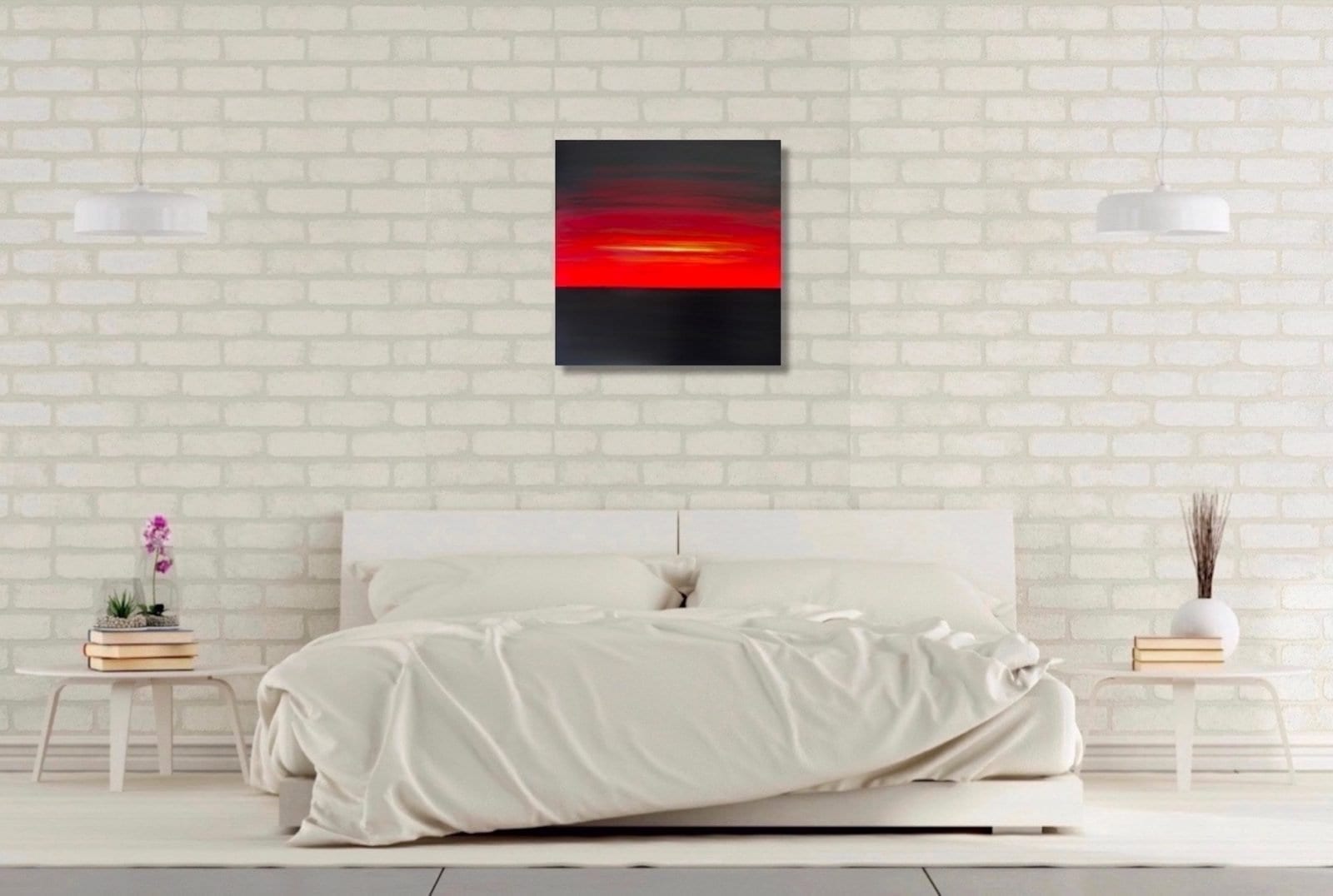 'The Other Side of the Flames'Julia EverettOriginal PaintingOil on Canvas60cm x 60cm - Image 6