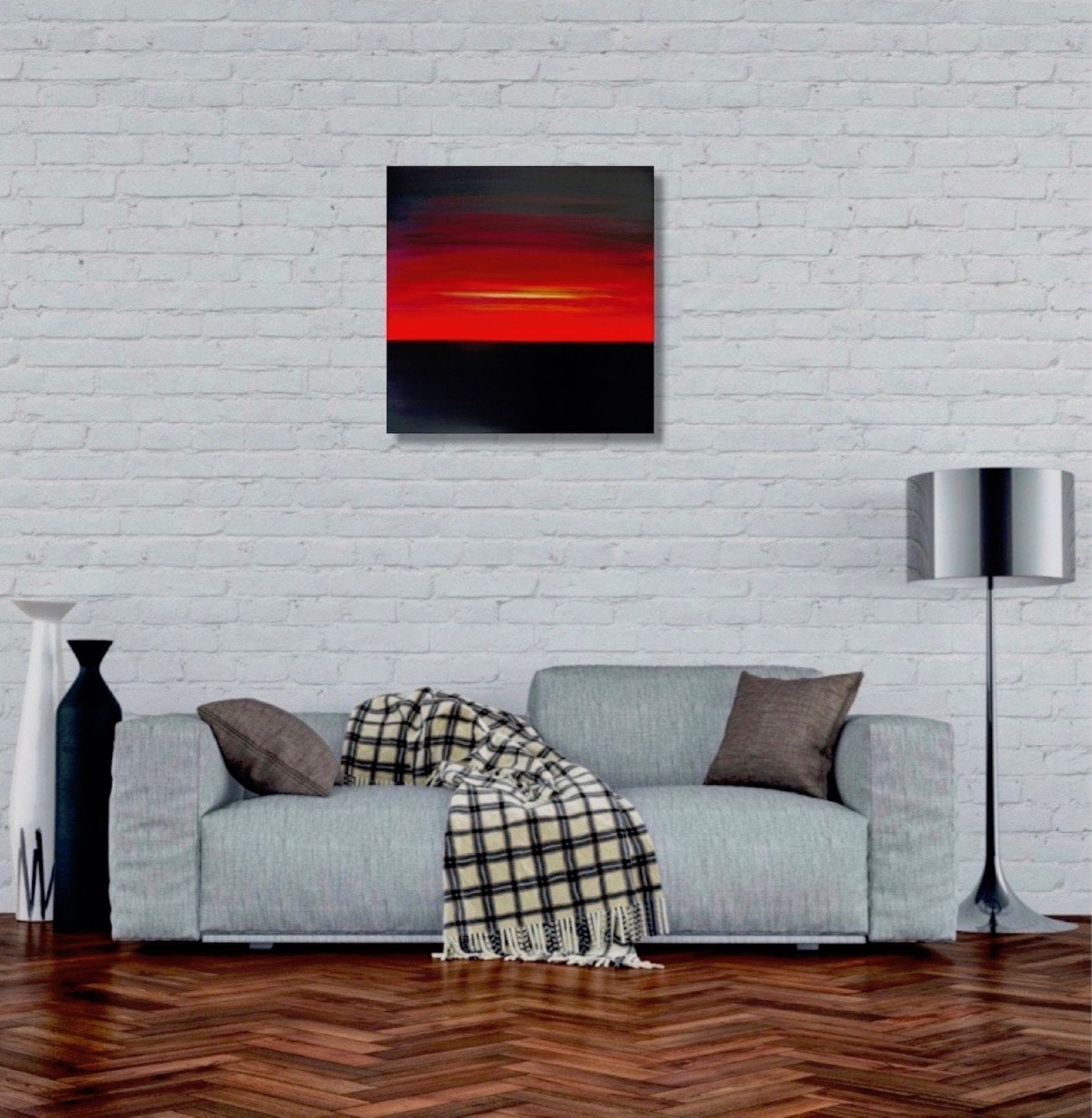 'The Other Side of the Flames'Julia EverettOriginal PaintingOil on Canvas60cm x 60cm - Image 7