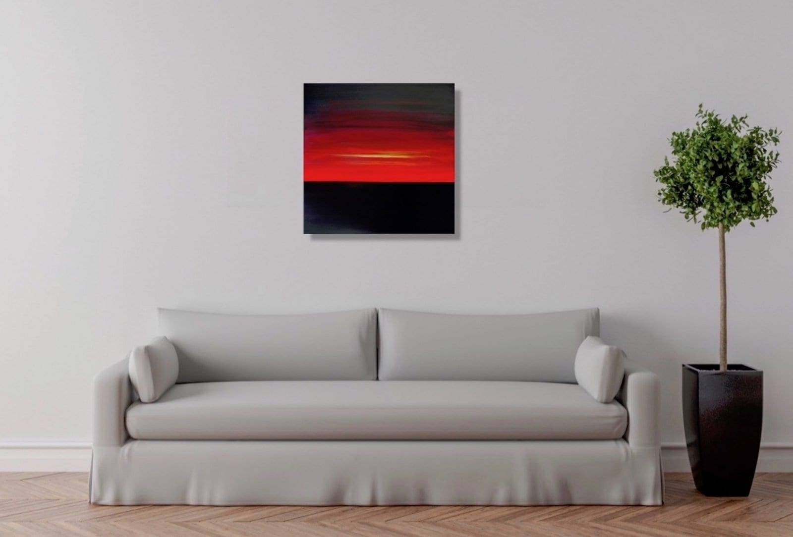 'The Other Side of the Flames'Julia EverettOriginal PaintingOil on Canvas60cm x 60cm - Image 8