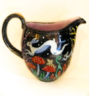 'Black Lustre Hare Jug' by Kate Collins