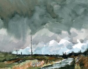 'Stormy Day on Winter Hill' by Colin Callon