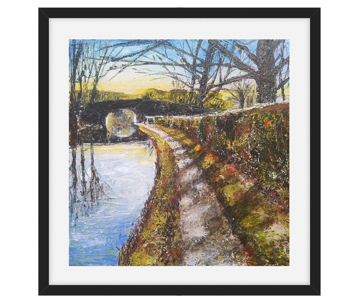 'Dappled Shade' Pat Richardson Framed and Mounted Artwork
