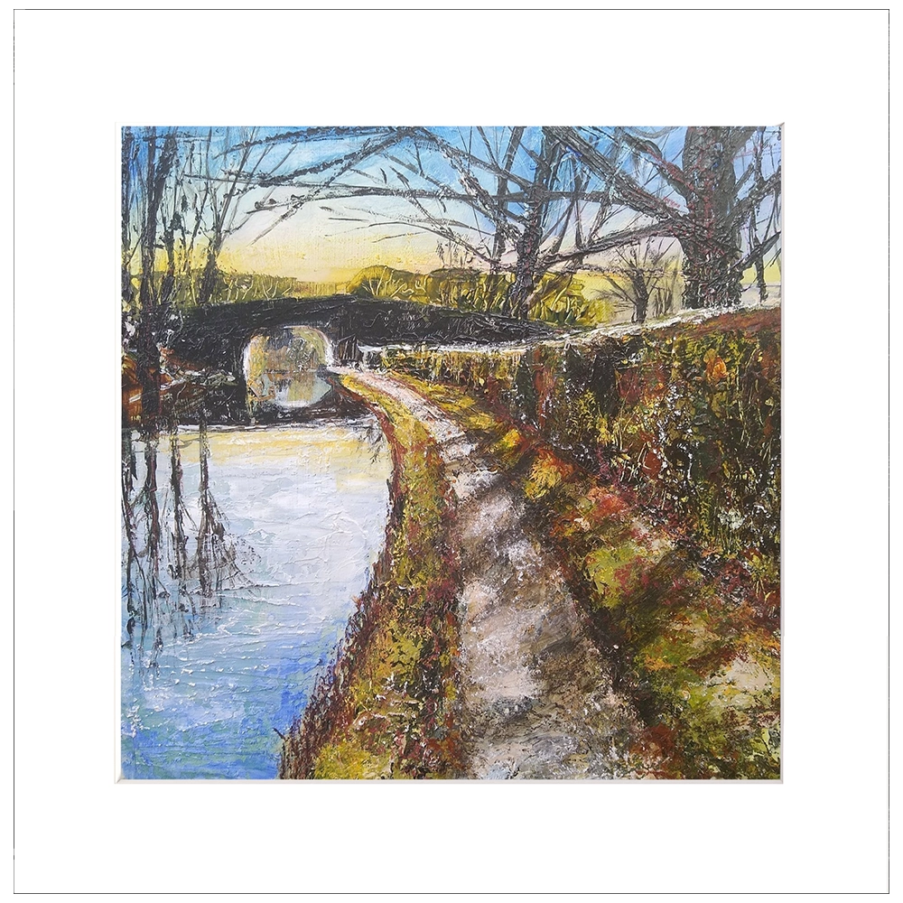 'Dappled Shade' Pat Richardson Mounted Artwork