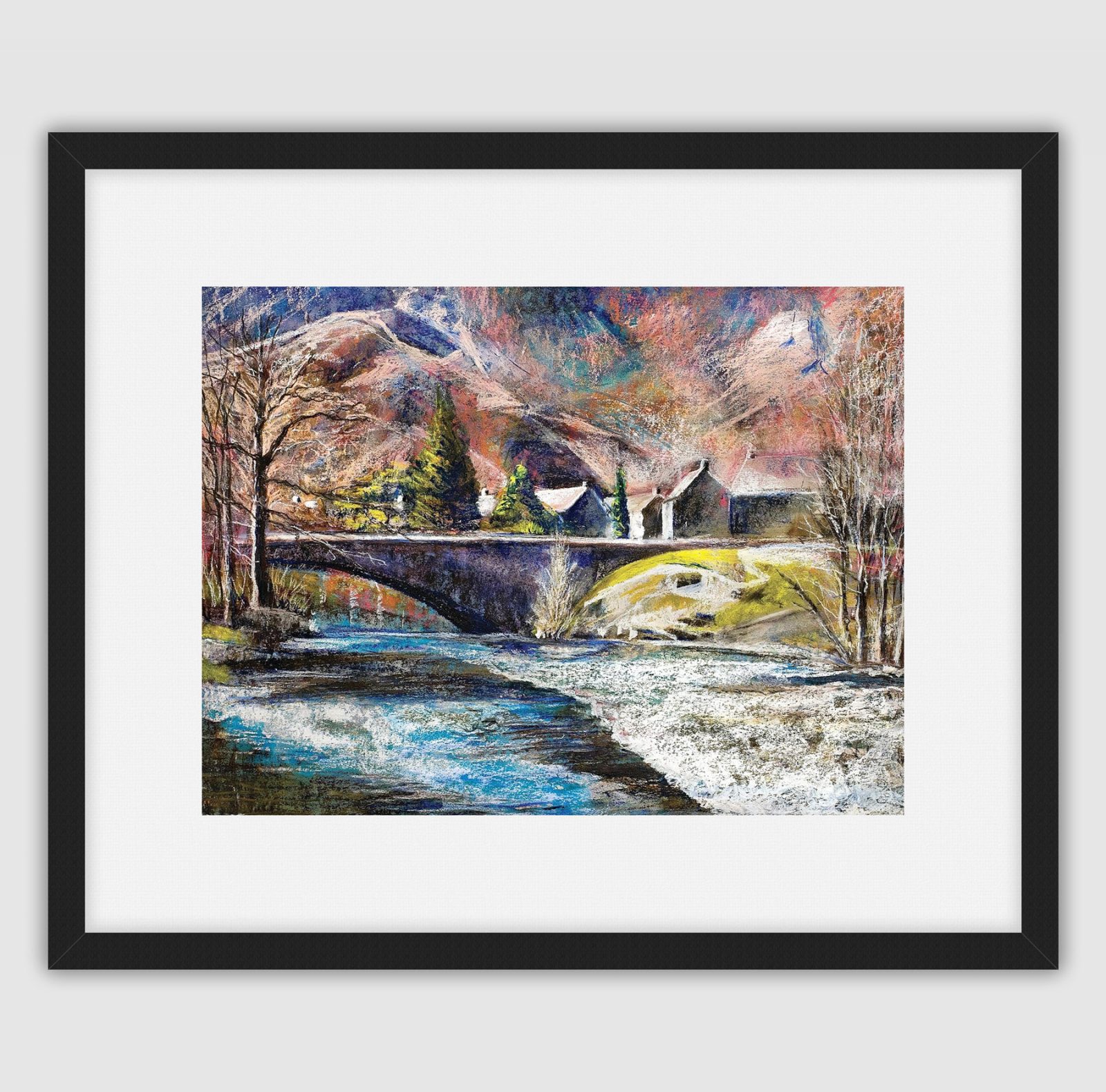 'Grange, Borrowdale' Framed print by Pat Richardson