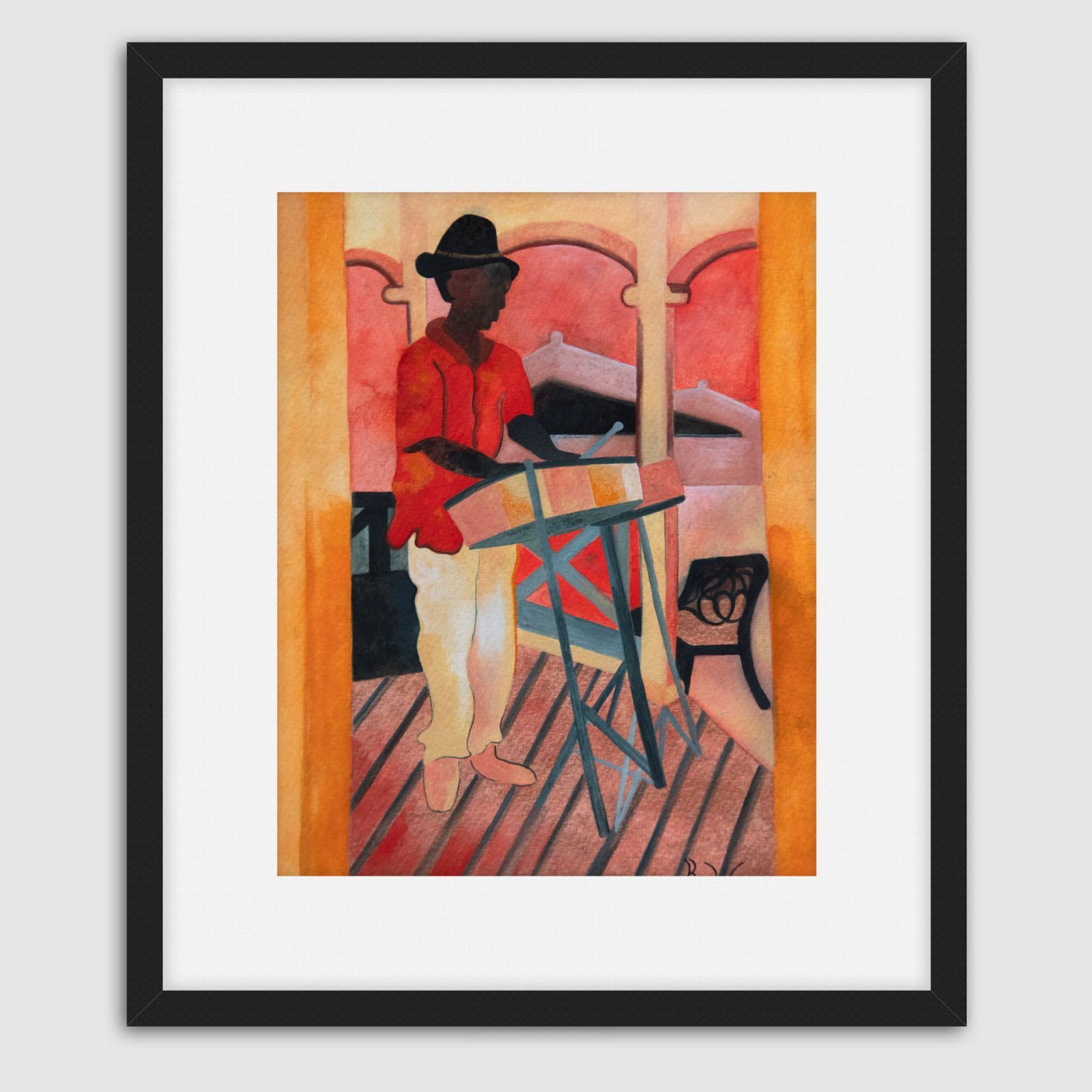 'Steel Band Player' Fine art prints by Karen Wise