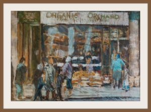 'Organic Orchard Halifax' Barry De More. Original Painting