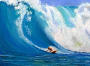 'Big Wave Surfer' by Chris Rowe