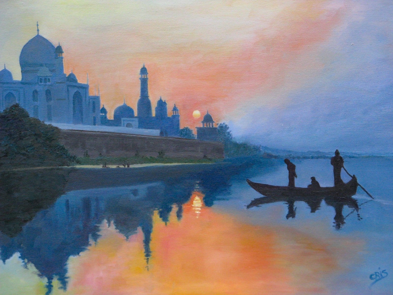 'The Taj Mahal at Dawn' by Chris Rowe