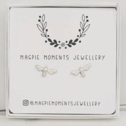 Small Bee Ear Studs in box