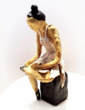 'Seated Ballet Dancer' by Marilyn Gollom