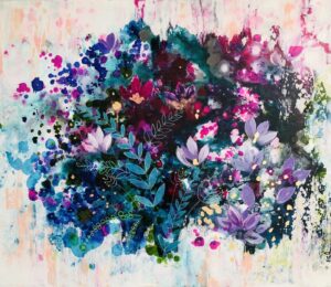 'Colourful Garden 1'  Original Acrylic Painting