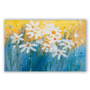 'Dancing Daisies' by Rosie Rimmer. Fine art print.