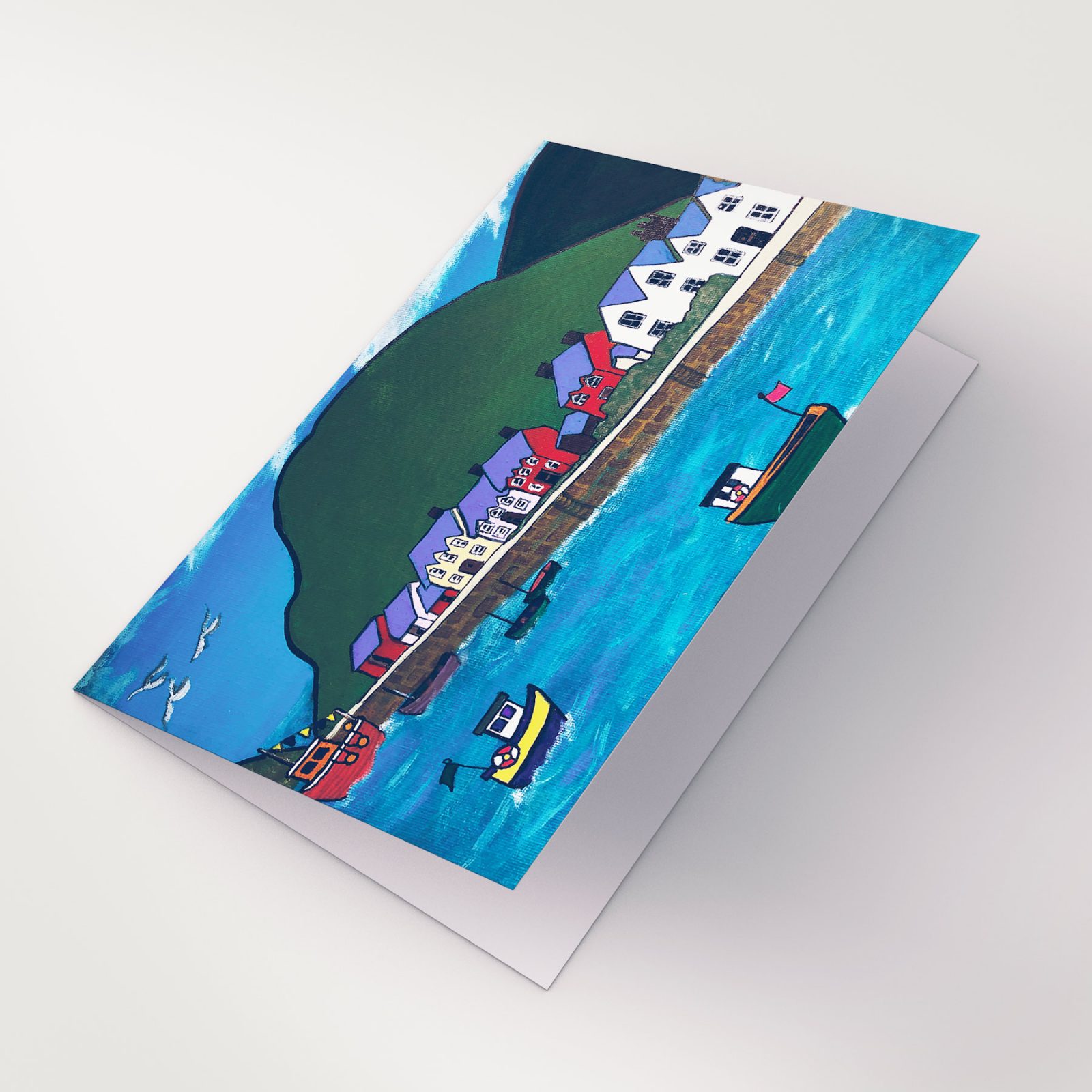 Fishguard Harbour cards and prints by Lynartwales
