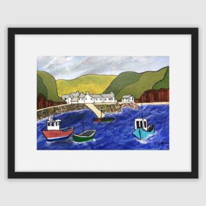 'Solva Harbour' A fine art print and card by Lynartwales
