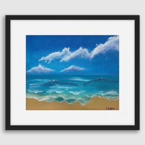 'Welsh Coastline' Lynda Griffiths ('Lynartwales') Framed Fine Art Print