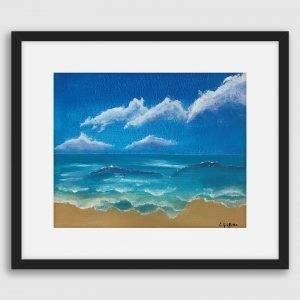 'Welsh Coastline' Lynda Griffiths ('Lynartwales') Framed Fine Art Print