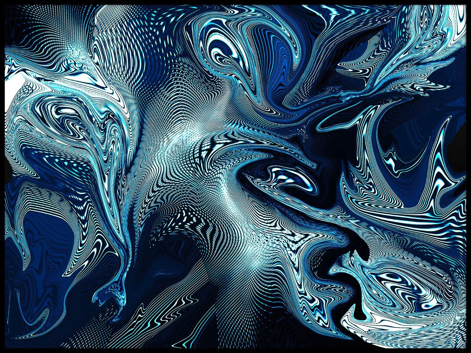 Rhythms of the Universe abstract digital art on canvas by Margaret Ruaux