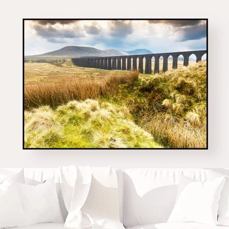 'Ribblehead Viaduct & Ingleborough' Fine art print and card by Stephen Knowles