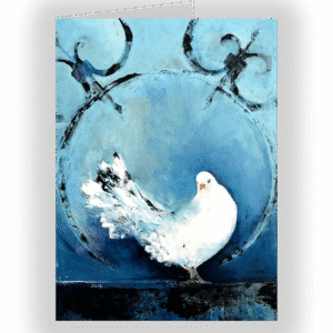 Dove. A fine art card by Fatemeh Farahani