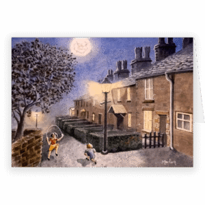 Foxholes Road, Horwich. A fine art Christmas card by Morton Murray
