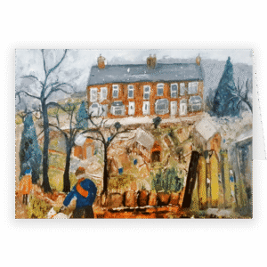 Lymefield In The Snow. A fine art Christmas Card by Marilyn Gollom