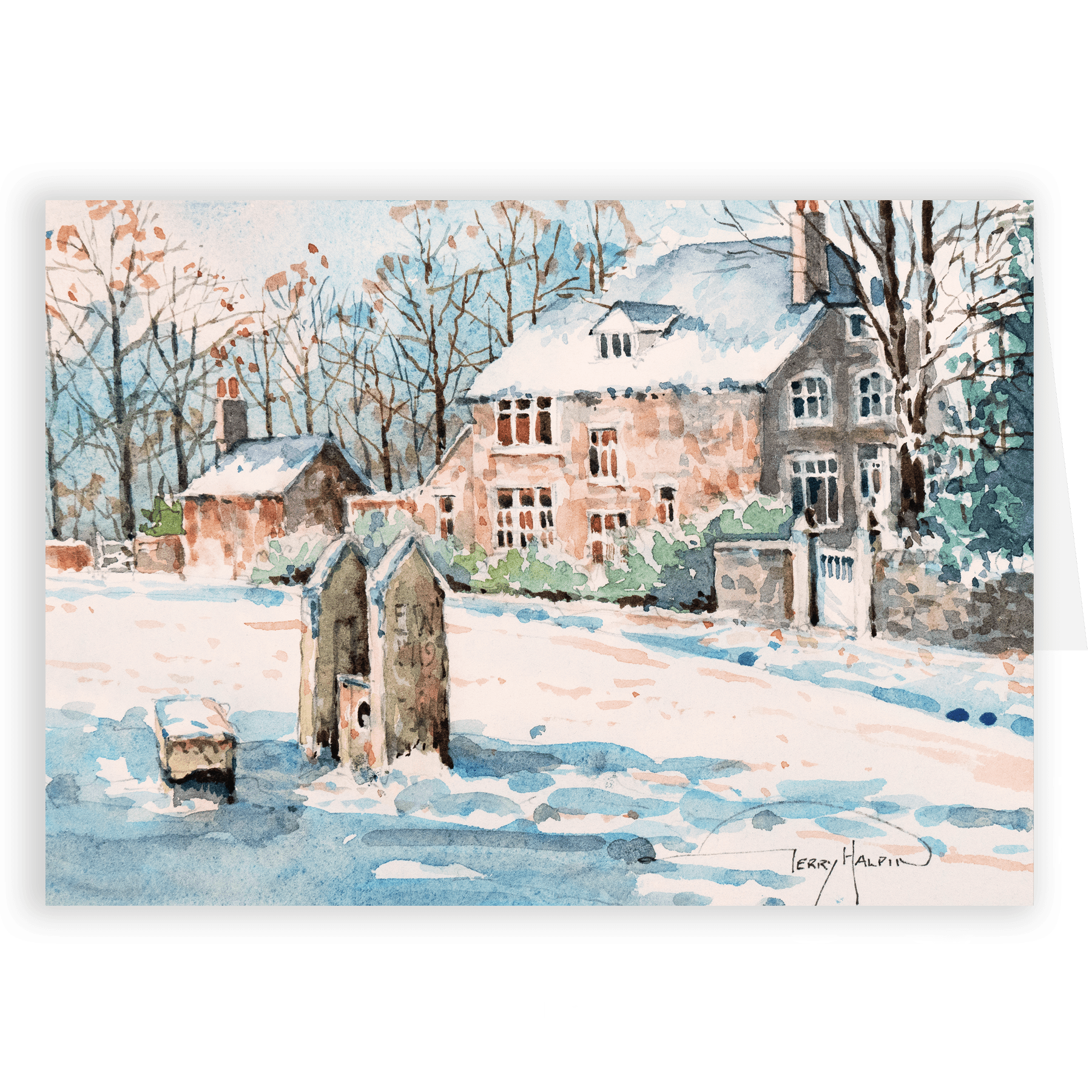 The Vicarage, Rivington. A fine art card by Gerry Halpin