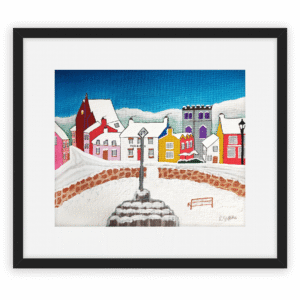 St David's, Winter Wonderland. Lynda Griffiths. Framed fine art print.