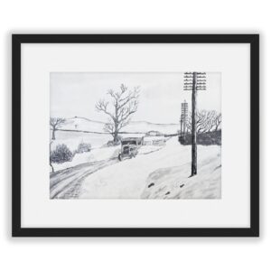 'Snowbound, Rivington' Harold Willett. Framed Fine Art Print.
