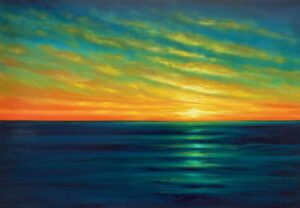 Catch the Sunset. Julia Everett. Original Painting.