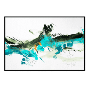 'Shoreline Study: Sea Spray l' Gerry Halpin. Framed canvas print.