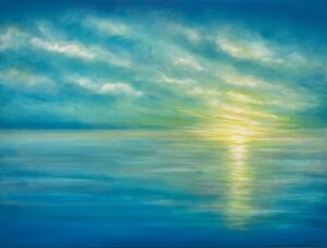 'A Liquid Silver Light', Julia Everett. Original Painting
