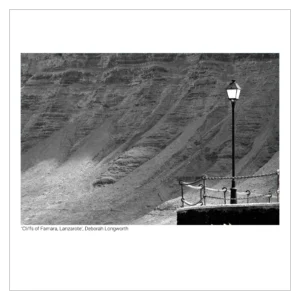 'Cliffs of Famara, Lanzarote'. Black and white art print by Deborah Longworth.