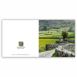 Austwick Lane, Yorkshire Dales. An open greetings card by Stephen Knowles