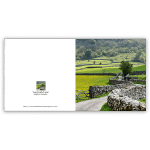 Austwick Lane, Yorkshire Dales. An open greetings card by Stephen Knowles