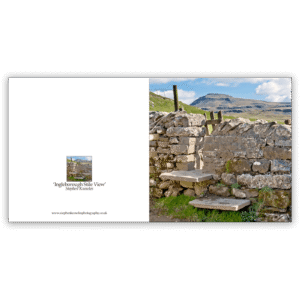 Ingleborough, Stile View. A card by Stephen Knowles