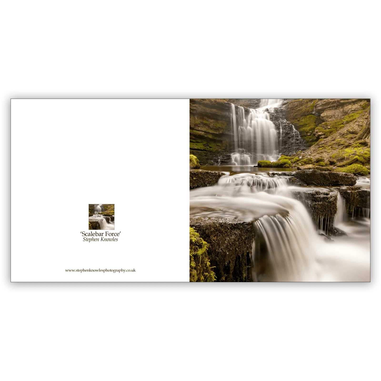 Scalebar Force, Yorkshire Dales. Fine art card by Stephen Knowles
