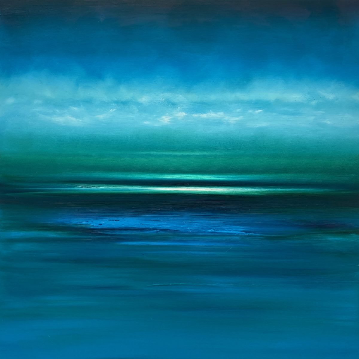 'Straight into the Deep Blue', Julia Everett. Original Paintings.