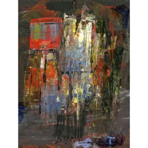 'Red Bus', Colin Callon. Fine art print.