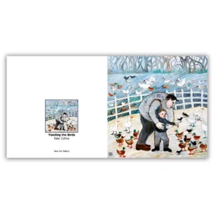 'Feeding The Birds', Kate Collins. A blank inside greetings card