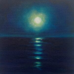 'In the Blue August Moon' Julia Everett. Original Painting.