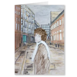 'Bob Dylan'. An art card by Karen Holt