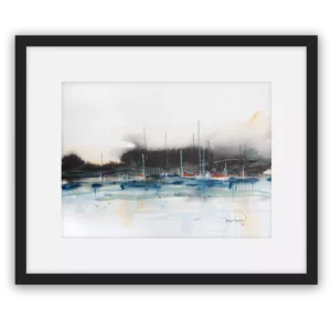 Distant Harbour. A framed fine art print by Gerry Halpin