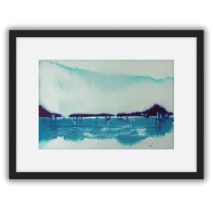Descending Mist. Framed art print.