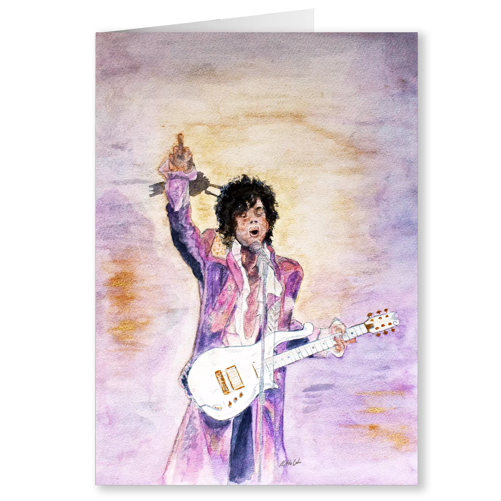 Art card of Prince by Karen Holt
