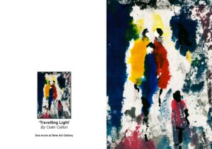 Travelling Light. A greetings card by Colin Callon